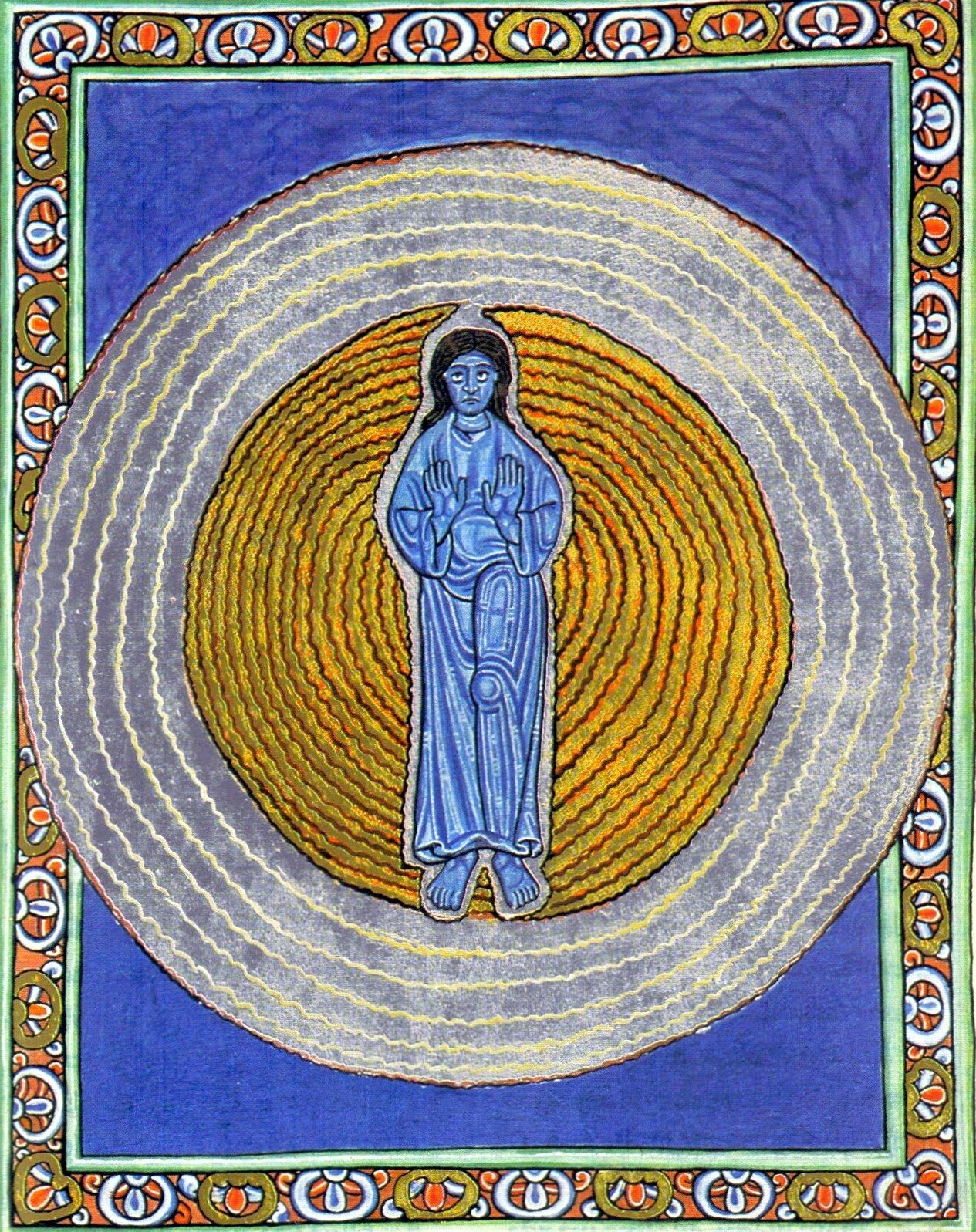 homme d'émeraude symbolisant le soin essénien. 